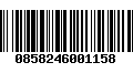 Código de Barras 0858246001158