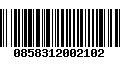 Código de Barras 0858312002102