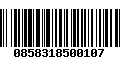 Código de Barras 0858318500107