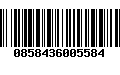 Código de Barras 0858436005584