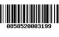 Código de Barras 0858520003199