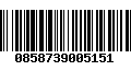 Código de Barras 0858739005151