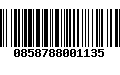 Código de Barras 0858788001135