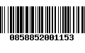 Código de Barras 0858852001153