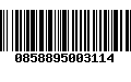 Código de Barras 0858895003114