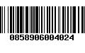 Código de Barras 0858906004024