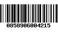 Código de Barras 0858906004215