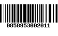 Código de Barras 0858953002011