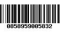 Código de Barras 0858959005832