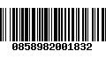 Código de Barras 0858982001832