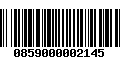 Código de Barras 0859000002145