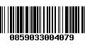 Código de Barras 0859033004079