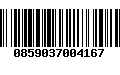 Código de Barras 0859037004167