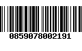 Código de Barras 0859078002191