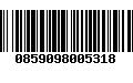 Código de Barras 0859098005318