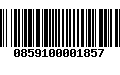 Código de Barras 0859100001857