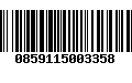 Código de Barras 0859115003358