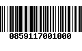 Código de Barras 0859117001000