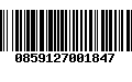 Código de Barras 0859127001847