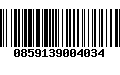 Código de Barras 0859139004034