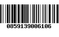 Código de Barras 0859139006106