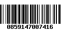 Código de Barras 0859147007416