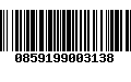 Código de Barras 0859199003138