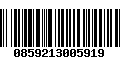 Código de Barras 0859213005919