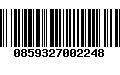 Código de Barras 0859327002248