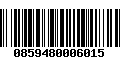 Código de Barras 0859480006015