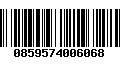 Código de Barras 0859574006068