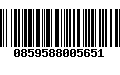 Código de Barras 0859588005651