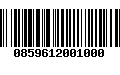 Código de Barras 0859612001000