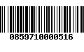 Código de Barras 0859710000516
