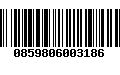 Código de Barras 0859806003186