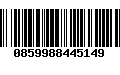Código de Barras 0859988445149