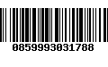 Código de Barras 0859993031788