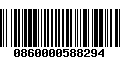 Código de Barras 0860000588294