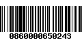 Código de Barras 0860000650243