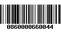 Código de Barras 0860000660044