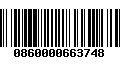 Código de Barras 0860000663748