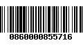 Código de Barras 0860000855716