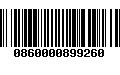 Código de Barras 0860000899260