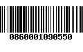 Código de Barras 0860001090550