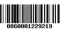 Código de Barras 0860001229219