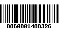 Código de Barras 0860001488326