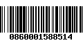 Código de Barras 0860001588514