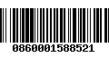 Código de Barras 0860001588521