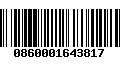 Código de Barras 0860001643817