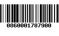 Código de Barras 0860001787900